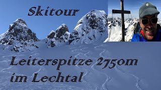 Skitour Leiterspitze 2750m Ausgangspunkt Gramais im Lechtal