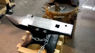 Anvil Comparison - RR track anvil, NC Tool Co Anvil, Texas Farrier Supply anvil