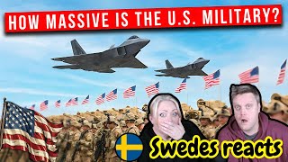 Swedes react to Just How MASSIVE is the U.S. Military.