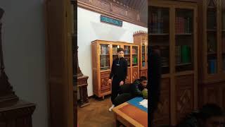 100 YEARS OLD GRAND  MOSQUE OF PARIS,  inside LIBRARY