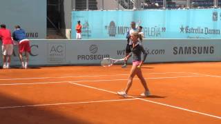 Camila Giorgi in allenamento @ Madrid 2013 con Li Na (1a parte)