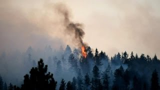 Canadezen vluchten voor brand