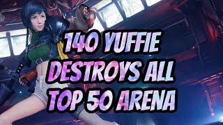 WoTV • PvP | 140 Yuffie Destroys All in Top 50 Arena!! An Arena Marathon! Ten Fights in a Row!!