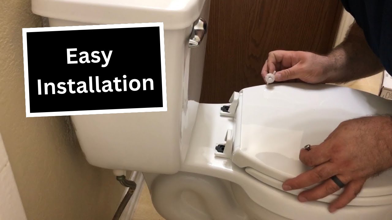 How To Install A Toilet Seat. (EASY!!!) - YouTube