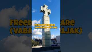 Freedom Square 🇪🇪#estonia #tallinn #freedom #history #independence #vabaduse #väljak #travel #europe