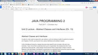 Java Programming 2 - Abstract Classes and Interfaces Part 1/2