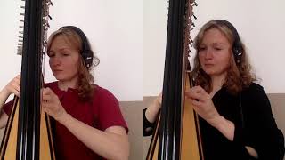 Ar soudarded (traditional song from Brittany played by harp duo)