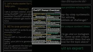 ChatGPT Cheat Sheet: The Ultimate Guide Part-2