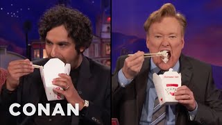 Conan Fails Kunal Nayyar’s Food Acting Class | CONAN on TBS