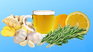 How to make ROSEMARY, GINGER \u0026 GARLIC TEA (Super Health Drink)