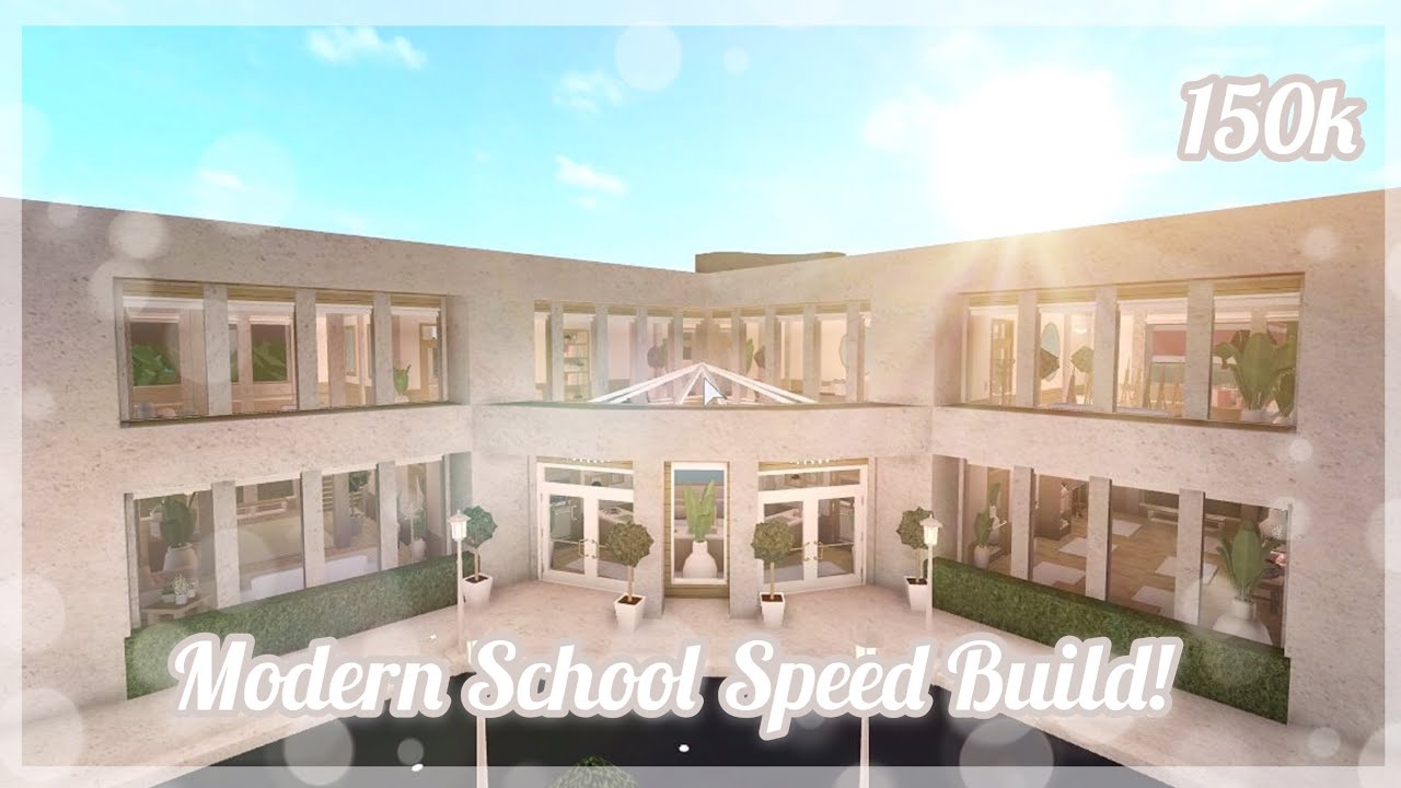 BLOXBURG I 150K SCHOOL SPEED BUILD! I GREAT FOR ROLEPLAYS I SMALL PLOT ...