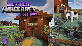 Little Animal Barn 🐮 | Better Minecraft Let's Play | Ep 5