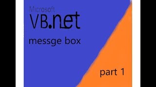 visual basic Message Box Tutorial part 1