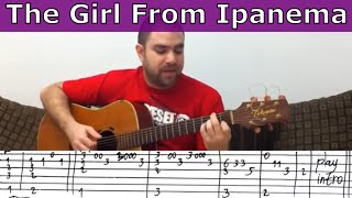 Fingerstyle Tutorial: The Girl From Ipanema - Guitar Lesson w/ TAB