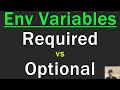 Required vs Optional Environment Variables for Safer Deploys