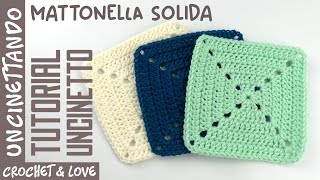 How to make the solid square crochet