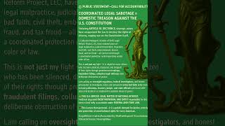 Public Statement Call For Accountability