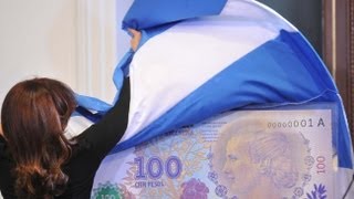 25 de JUL. Presentación nuevo billete 100 pesos con la imagen de Eva Perón. Cristina Fernández