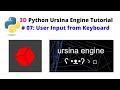 Ursina Engine – 3D Python Game Engine Tutorial: # 07, User Input from the Keyboard
