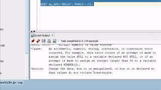 How to concatenate stored procedure varchar variables