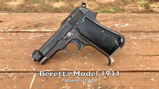 Shooting a Beretta Model 1934 pistol in 7.65mm/.32 ACP 🇮🇹