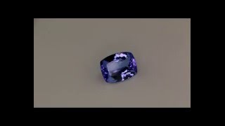 Tanzanite, taglio cuscino, 3.07ct.