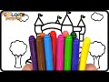 Playground Coloring Pages Big Marker Pencil / Akn Kids House