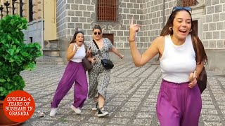 #Bushman_prank in Granada city Part 26. funniest reactions. great compilation