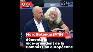 Marc Botenga (PTB) démonte le vice-président de la Commission européenne