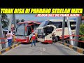 TIDAK BISA DIREMEHKAN, PARA SOPIR BUS PADANG JAKARTA HARUS BERJUANG DI BELOKAN SEMPIT