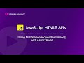 16 Using Notification requestPermission with Async Await