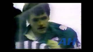 NHL Oct. 14, 1984 Ken Linseman,BOS v Mark Johnson,HFD Boston Bruins Hartford Whalers