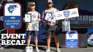 AFTCO Collegiate Bass Open - Tournament Recap