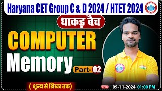 HSSC CET 2024 | Computer Memory #2 | Computer by Shivam Sir, HTET, HSSC Group C \u0026 D 2024 | धाकड़ बैच