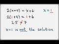 determining if a given value is a solution example problems