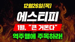 [긴급속보] 12월26일(목)에스티피1월, \