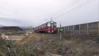 ‪『719系・快速フルーティアふくしま(回送)[9120M]』2017/2/26(JR東北本線・金谷川駅～松川駅｢松川橋梁｣)‬