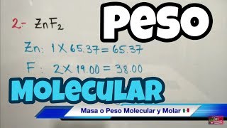 Masa o Peso Molecular de Compuestos