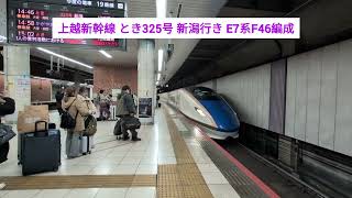 上越新幹線 とき325号 新潟行き E7系F46編成 2024.12.27