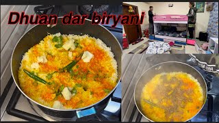 Dhuan dar chicken biryani ￼!!new house helper 🥰🥰🥰