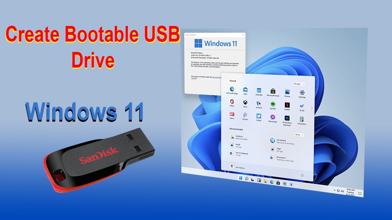 How To Create Bootable USB Drive Of Windows 11. - YouTube