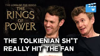 DID SAURON WEAR WIGS!? | The Rings of Power Cast Interview | Charlie Vickers & Charles Edwards