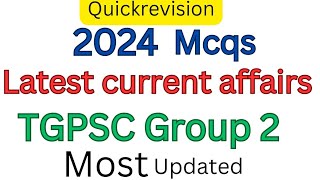 #2024 #Latest  Current Affairs# Most Updated ##Quick revision #trending #expected #repeated # mcqsTG