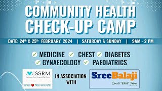 Second Day Suchetana Social Responsibility Mission on Community Health Check-up Camp by SSRM 25.2.24