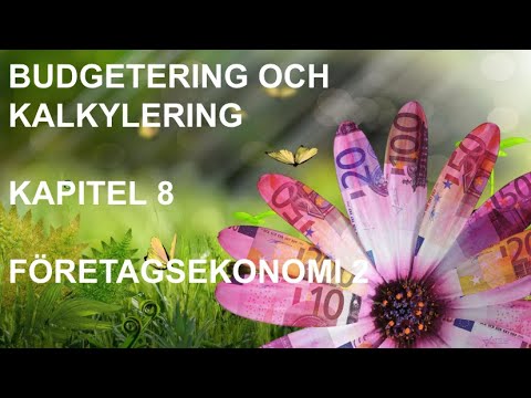 Budgetering Och Kalkylering - Genomgång Utan Kommentarer ...