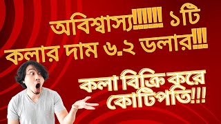 কলার মূল্য ৬.২ মি/লি/য়/ন মা/র্কি/ন ডলার!!!💰 💰💴💵💶💷🪙