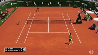 J. De Jong vs C. Alcaraz [RG 24]| Round 2 | AO Tennis 2 Gameplay #aotennis2 #AO2