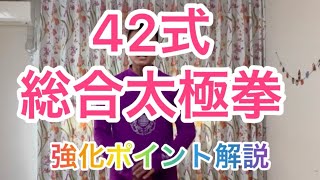 42式総合太極拳　強化ポイント解説　張紹偉