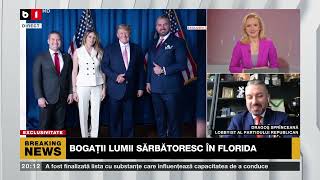 EXCLUSIVITATE B1TV: DRAGOȘ SPRÎNCEANĂ, SINGURUL ROMÂN DIN ECHIPA LUI TRUMP. IMAGINI, CINA LUI TRUMP