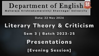 Contemporary Western Theories and Film Studies | Evening Session | Semester 3 | DoEng-MKBU